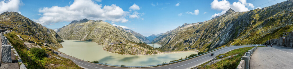 Grimselsee in the Bernese Alps, Switzerland