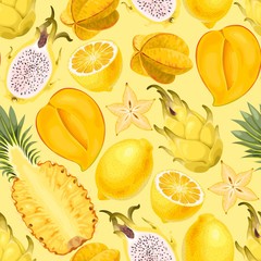 Seamless exotic friut