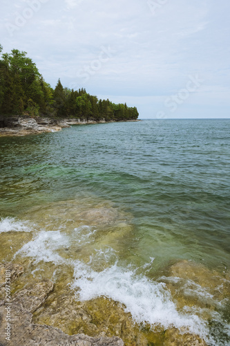 Door County Wisconsin Cave Point Park Stock Photo And