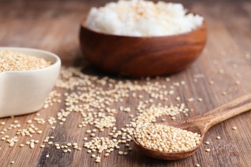 heap organic quinua seeds