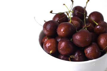 red cherry close-up.