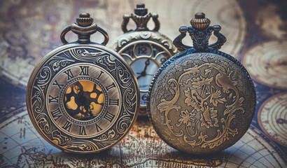 Watch On Old World Map