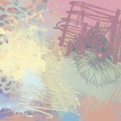 Abstract painting on canvas. Hand made art. Colorful texture. Modern artwork. Strokes of fat paint. Brushstrokes. Contemporary art. Artistic background image.