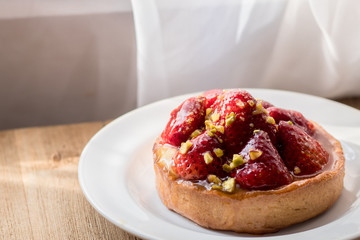 Strawberry and Pistachio Tartlet