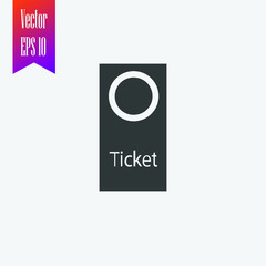 ticket icon vector