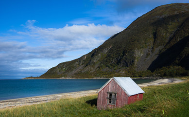 Fototapeta na wymiar Auf der Insel Senja in Nord Norwegen