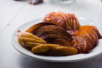 Close-up of Baked Fruits