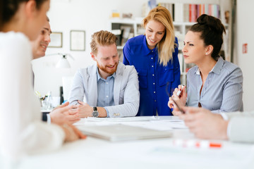 Business people working in office