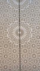 Architectural detail from the Hassan II Mosque in Casablanca, Morocco.