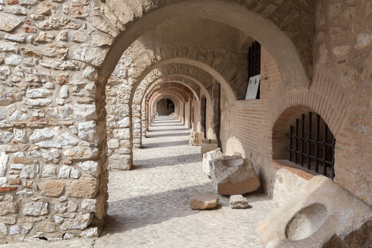 Fort de Salses, catalan fortress, historic monument, Salses, Pyrenees-orientales, Occitanie.