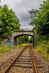 Obraz premium Chemin de fer à Charbonnières-les-Bains et Dardilly