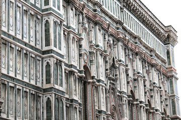 Fototapeta na wymiar Florence Italy the detail of the Duomo