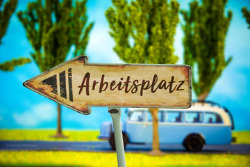 Schild 321 - Arbeitsplatz