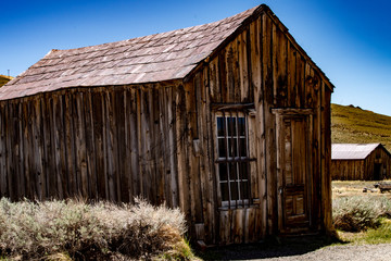 Naklejka premium The ghost, mining town of Bodie in Mono County, California sits in a state of arrested decay 