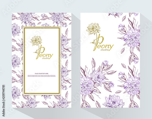 Peony Studio Packaging Mock Up Set Trendy Luxury Product Branding Trendy Luxury Product Branding Template With Label Peony Design For Natural Cosmetics Perfume Women Products