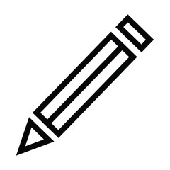 pencil icon with outline style