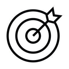 goals icon with outline style