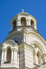 Fototapeta na wymiar The Nativity of Christ Cathedral, Riga, Latvia
