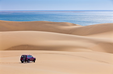 The Namib desert along side the atlantic ocean coast of Namibia, southern Africa