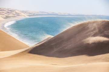 The Namib desert along side the atlantic ocean coast of Namibia, southern Africa