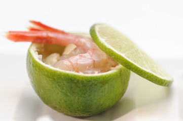 Salade crevette cirton vert