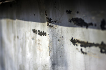 multi-colored paint on uneven surface