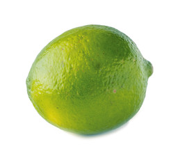 Fresh lime isolated on white