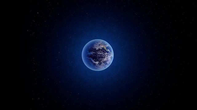 3D rendered Animation of Planet Earth. Elements of this image furnished by NASA.