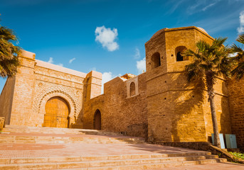 Kasbah of Udayas fortress in Rabat Morocco