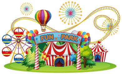 Fototapeta premium A Circus and Fun Fair