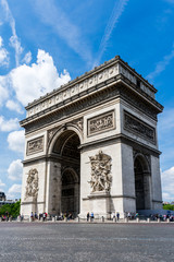 The Arc De Triomphe on a sunny day