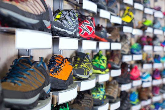 Image of sneakers on shelves