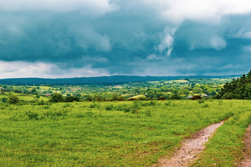 The countryside in Dartmoor