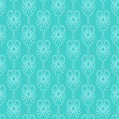 turquoise lace pattern