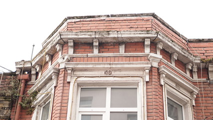 Fototapeta premium old built brick houses