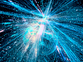 Fototapeta premium Perspective blur - abstract digitally generated image