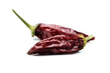 Rot peperoni pepperoni isoliert freigestellt auf weißen Hintergrund, Freisteller chili schote