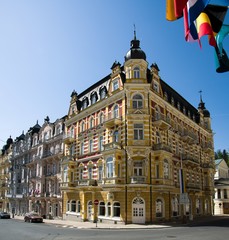 Obraz premium Spa architecture - small Bohemian spa town Marianske Lazne (Marienbad) - Czech Republic