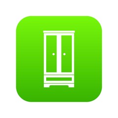 Wardrobe in simple style isolated on white background vector illustration