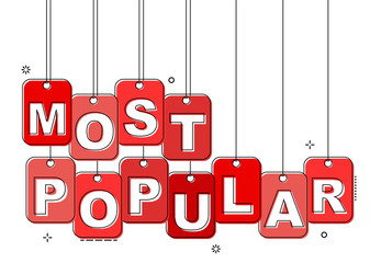 red flat line tag most popular © Michal Hubka