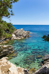 Mallorca, Clear water of paradise bay cala gat next to cala ratjada