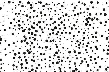 Splatter background. Black glitter blow explosion and splats on white. Black ink blow. Random polka dot Vector illustration