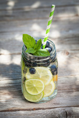Fresh lemonade jar