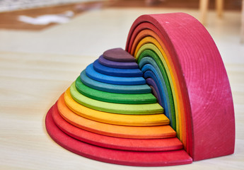 Waldorf rainbow and semicircle