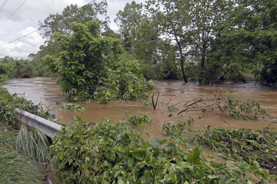Flooding, Rain Swollen River in North Carolina