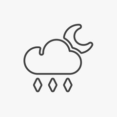 Storm icon symbol. Premium quality isolated light storm icon