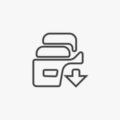 File Icon Vector Fat Design Editable Stroke