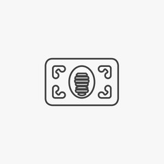 Simple Money icon. Universal cash icon. Vector Icon