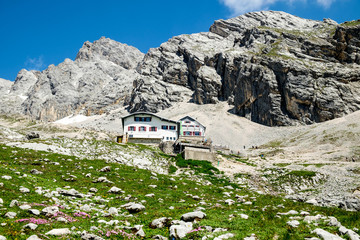 Blick zur Knorrhütte