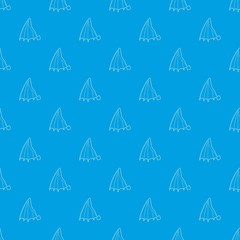 Big wing pattern vector seamless blue repeat for any use